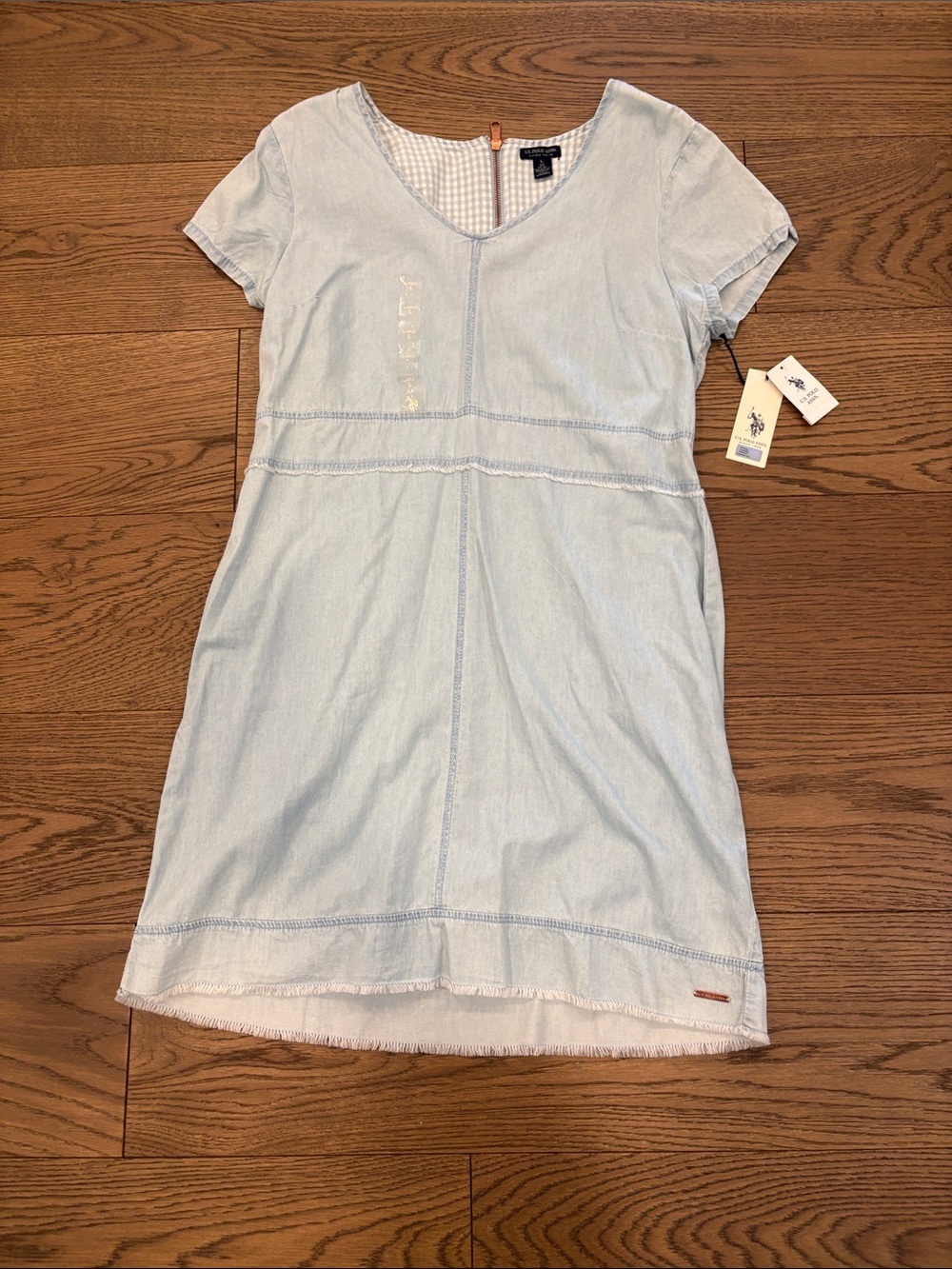 U.S. Polo Assn. Light Blue Denim Mini Dress